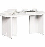 VidaXL Salontafel Wit 80 x 39,5 x 35 cm Massief grenenhout