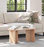 VidaXL Salontafel Naturel 80 x 39,5 x 35 cm Massief grenenhout