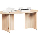 VidaXL Salontafel Naturel 80 x 39,5 x 35 cm Massief grenenhout