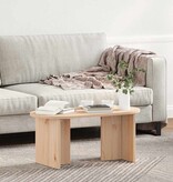VidaXL Salontafel Naturel 80 x 39,5 x 35 cm Massief grenenhout
