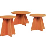 VidaXL Salontafel 3 pcs Wasbruin