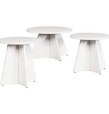 VidaXL Salontafel 3 pcs Wit