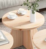 VidaXL Salontafel 3 pcs Naturel