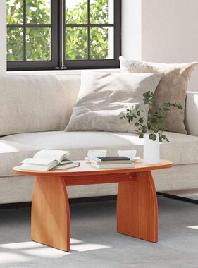 VidaXL Salontafel Wasbruin 80 x 40 x 35 cm Massief grenenhout