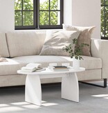 VidaXL Salontafel Wit 80 x 40 x 35 cm Massief grenenhout