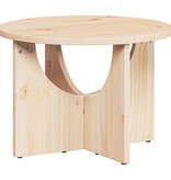 VidaXL Salontafel Naturel 50 x 50 x 35 cm Massief grenenhout