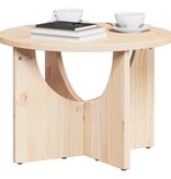 VidaXL Salontafel Naturel 50 x 50 x 35 cm Massief grenenhout