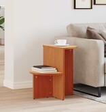 VidaXL Salontafel Wasbruin 50 x 40 x 50 cm Massief grenenhout