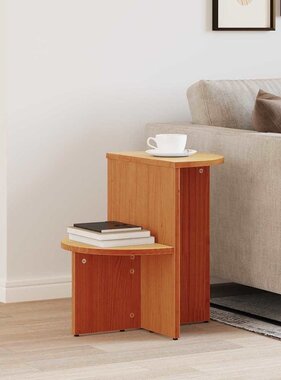 VidaXL Salontafel Wasbruin 50 x 40 x 50 cm Massief grenenhout