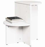 VidaXL Salontafel Wit 50 x 40 x 50 cm Massief grenenhout