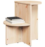 VidaXL Salontafel Naturel 50 x 40 x 50 cm Massief grenenhout