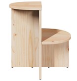 VidaXL Salontafel Naturel 50 x 40 x 50 cm Massief grenenhout