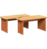 VidaXL Salontafel 2 pcs Wasbruin Massief grenenhout