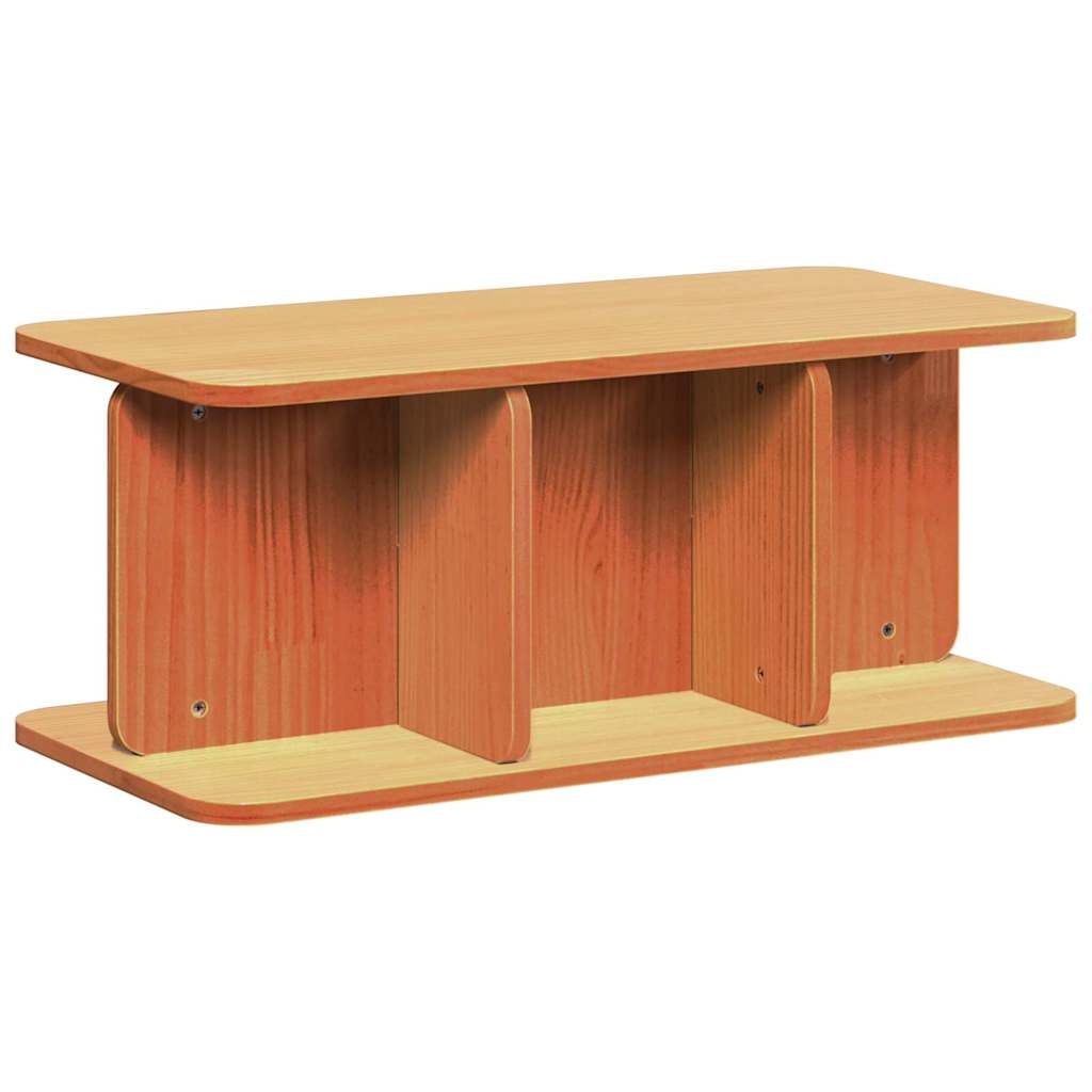 VidaXL Salontafel Wasbruin 80 x 39,5 x 33,5 cm Massief grenenhout