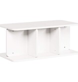 VidaXL Salontafel Wit 80 x 39,5 x 33,5 cm Massief grenenhout