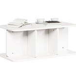VidaXL Salontafel Wit 80 x 39,5 x 33,5 cm Massief grenenhout