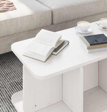 VidaXL Salontafel Wit 80 x 39,5 x 33,5 cm Massief grenenhout