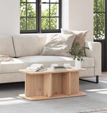 VidaXL Salontafel Naturel 80 x 39,5 x 33,5 cm Massief grenenhout