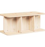 VidaXL Salontafel Naturel 80 x 39,5 x 33,5 cm Massief grenenhout