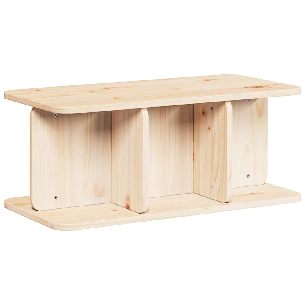 VidaXL Salontafel Naturel 80 x 39,5 x 33,5 cm Massief grenenhout