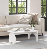 VidaXL Salontafel Wit 80 x 50 x 31 cm Massief grenenhout