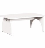 VidaXL Salontafel Wit 80 x 50 x 31 cm Massief grenenhout