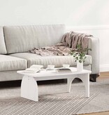VidaXL Salontafel Wit 80 x 50 x 31 cm Massief grenenhout