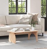 VidaXL Salontafel Naturel 80 x 50 x 31 cm Massief grenenhout