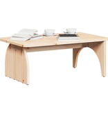 VidaXL Salontafel Naturel 80 x 50 x 31 cm Massief grenenhout