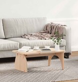 VidaXL Salontafel Naturel 80 x 50 x 31 cm Massief grenenhout