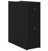 VidaXL Badkamermeubelset Zwart Eiken 80 x 18 x 60 cm Bewerkt hout