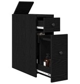 VidaXL Badkamermeubelset Zwart Eiken 80 x 18 x 60 cm Bewerkt hout