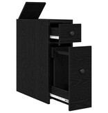 VidaXL Badkamermeubelset Zwart Eiken 80 x 18 x 60 cm Bewerkt hout