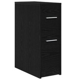 VidaXL Badkamermeubelset Zwart Eiken 22 x 44 x 61.5 cm Bewerkt hout