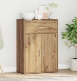 VidaXL Dressoir met lade Artisan Eiken 60 x 30 x 84 cm Bewerkt hout