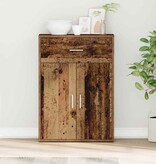 VidaXL Dressoir met lade Oudhout 60 x 30 x 84 cm Bewerkt hout