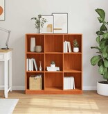 VidaXL Boekenkast Wasbruin 104 x 33 x 110 cm Massief grenenhout