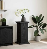 VidaXL Displaystand Zwart Eiken 31 x 30 x 60 cm Bewerkt hout