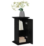 VidaXL Displaystand Zwart Eiken 31 x 30 x 60 cm Bewerkt hout