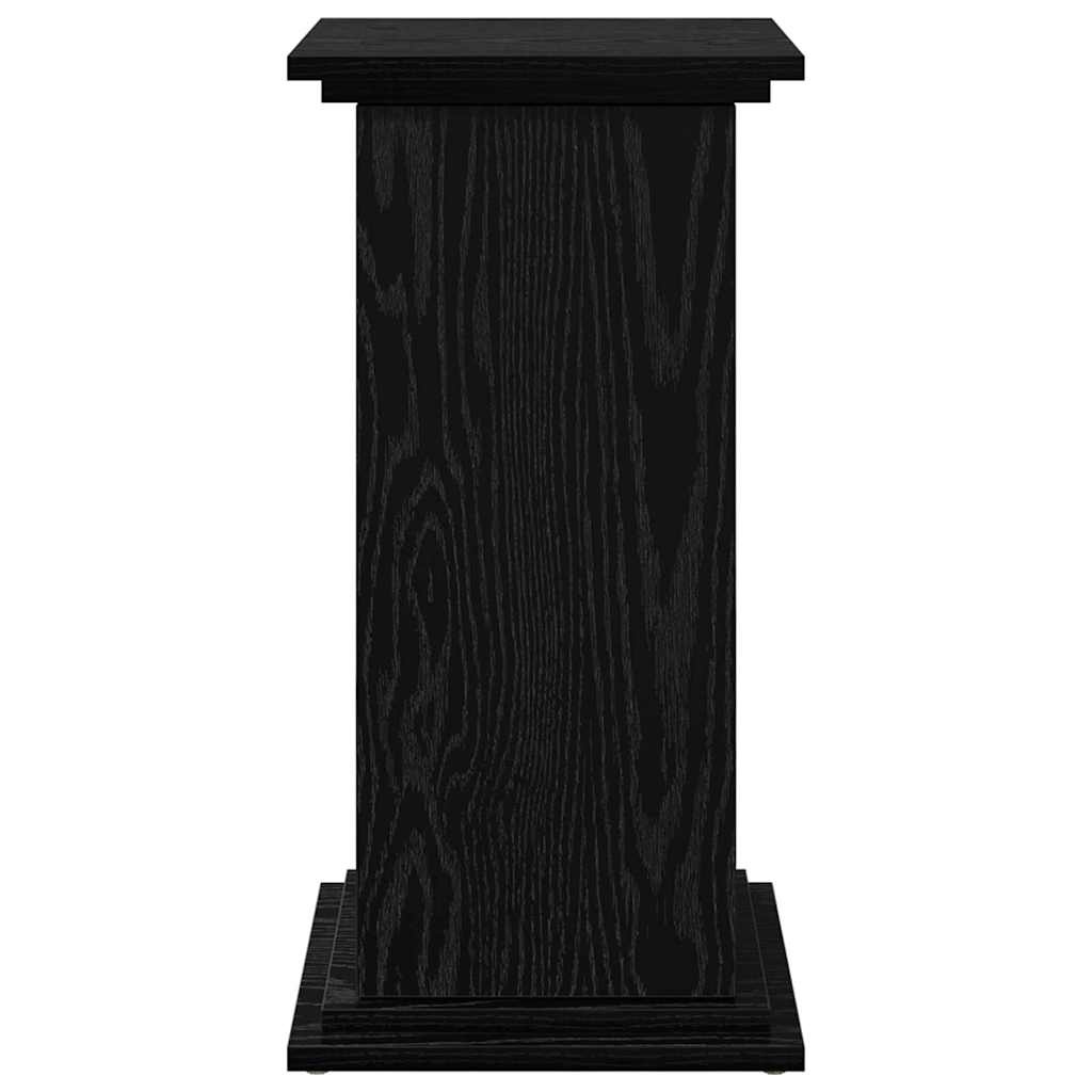 VidaXL Displaystand Zwart Eiken 31 x 30 x 60 cm Bewerkt hout