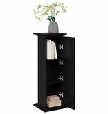 VidaXL Displaystand Zwart Eiken 31 x 30 x 90 cm Bewerkt hout