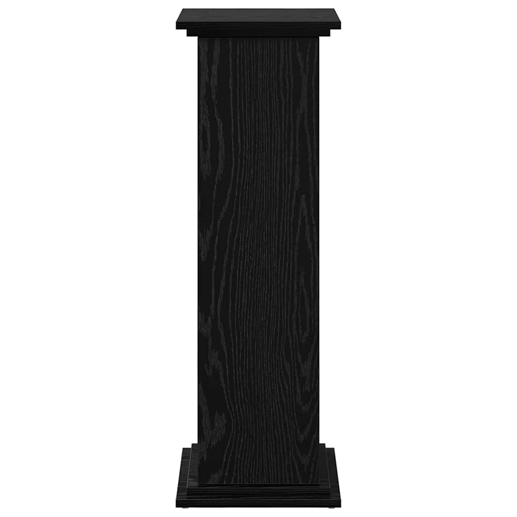 VidaXL Displaystand Zwart Eiken 31 x 30 x 90 cm Bewerkt hout