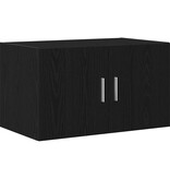 VidaXL Wandkast Zwart eiken 70 x 42.5 x 40 cm Bewerkt hout