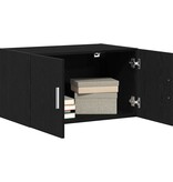 VidaXL Wandkast Zwart eiken 70 x 42.5 x 40 cm Bewerkt hout