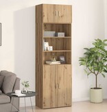 VidaXL Wandkast artisanaal eikenkleurig 70 x 42.5 x 40 cm Bewerkt hout