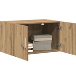 VidaXL Wandkast artisanaal eikenkleurig 70 x 42.5 x 40 cm Bewerkt hout