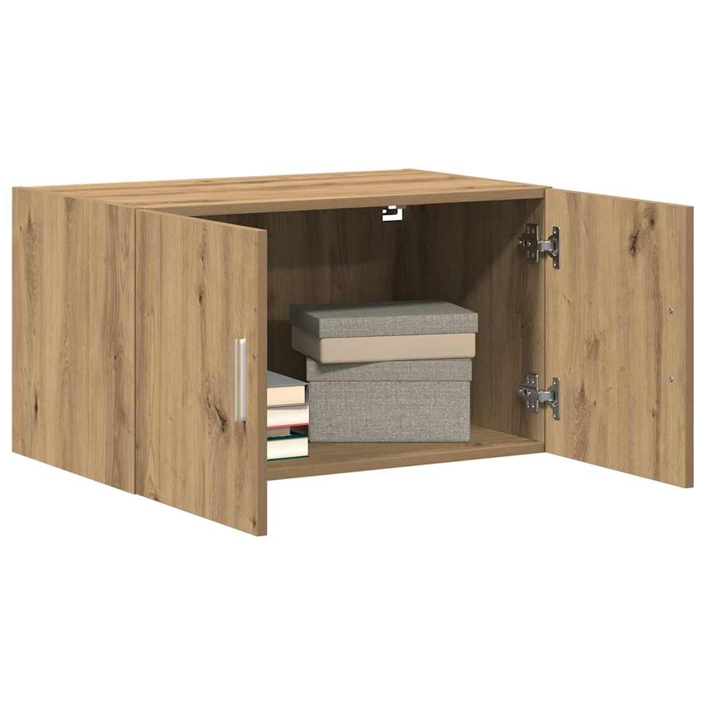VidaXL Wandkast artisanaal eikenkleurig 70 x 42.5 x 40 cm Bewerkt hout