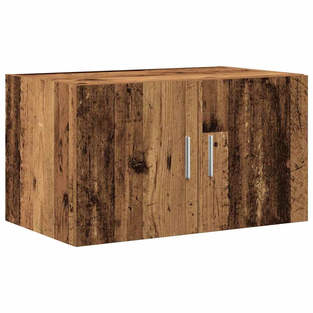 VidaXL Wandkast Wandgemonteerd Oud hout 70 x 42.5 x 40 cm Bewerkt hout
