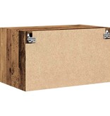 VidaXL Wandkast Wandgemonteerd Oud hout 70 x 42.5 x 40 cm Bewerkt hout
