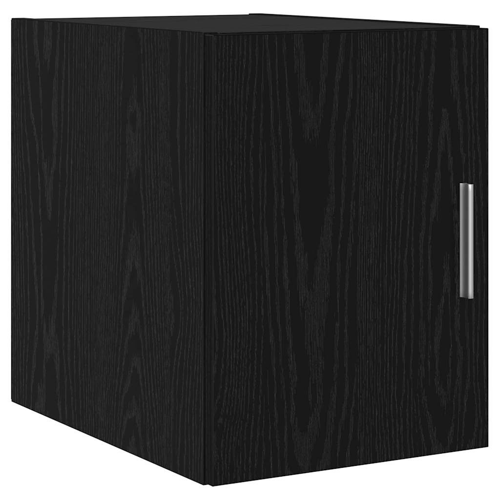 VidaXL Wandkast Zwart Eiken 30 x 42,5 x 39,5 cm Bewerkt hout